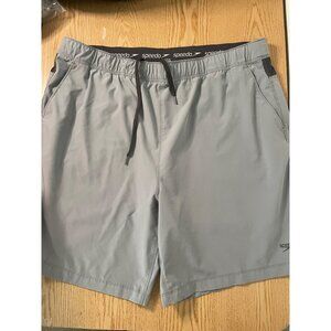 B87 Mens Speedo Swim Trunks Pockets Gray size XXL
